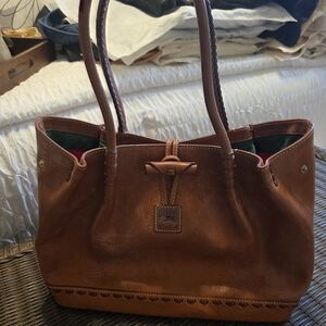 Dooney & Bourke Brown Leather Tote Bag